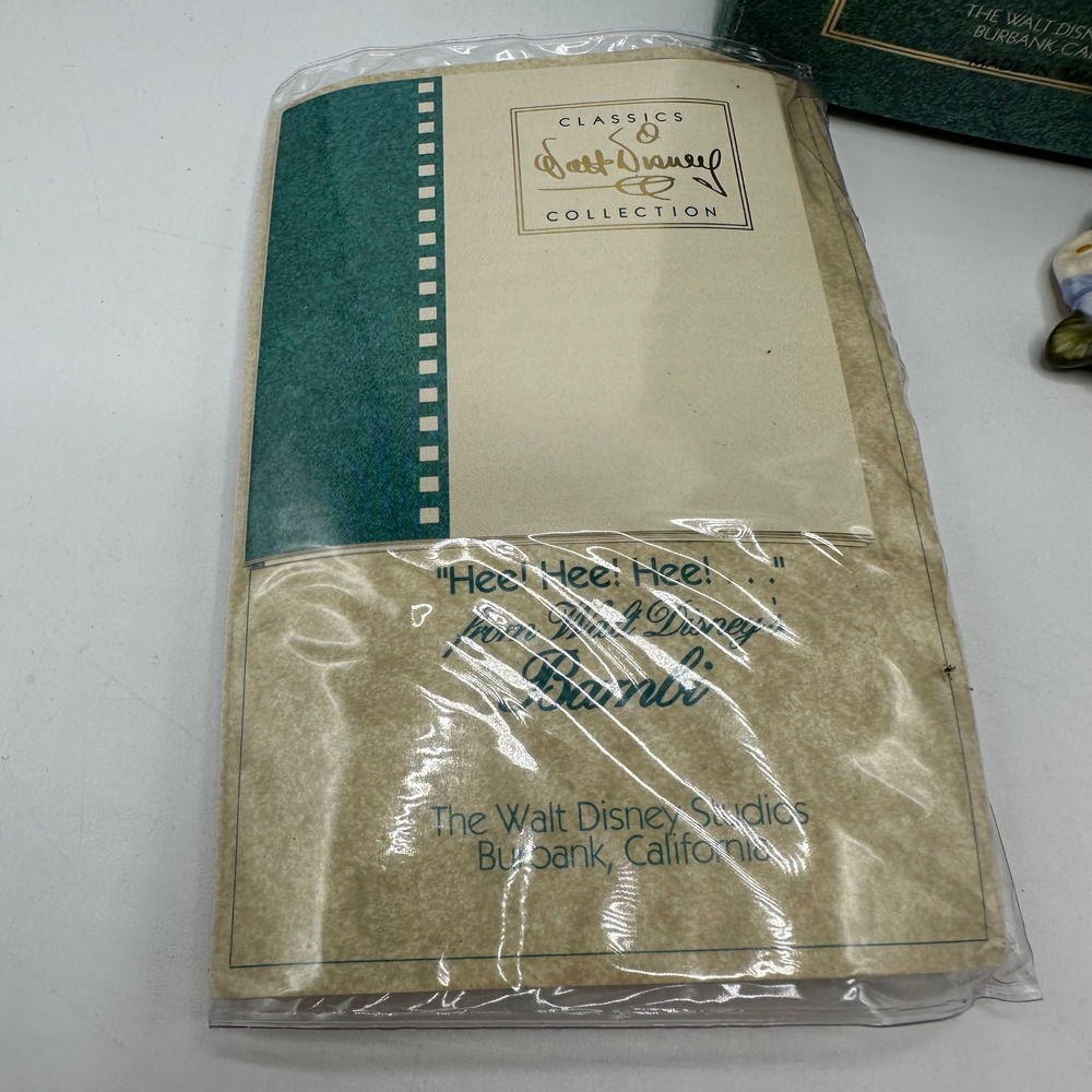 Walt Disney Classics Collection WDCC Bambi Thumper Figurine Hee Hee Hee Box COA - Picture 2 of 8